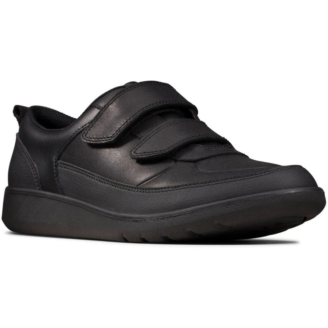 Clarks Boys School Shoe Scape Flare K Black - Donaghys