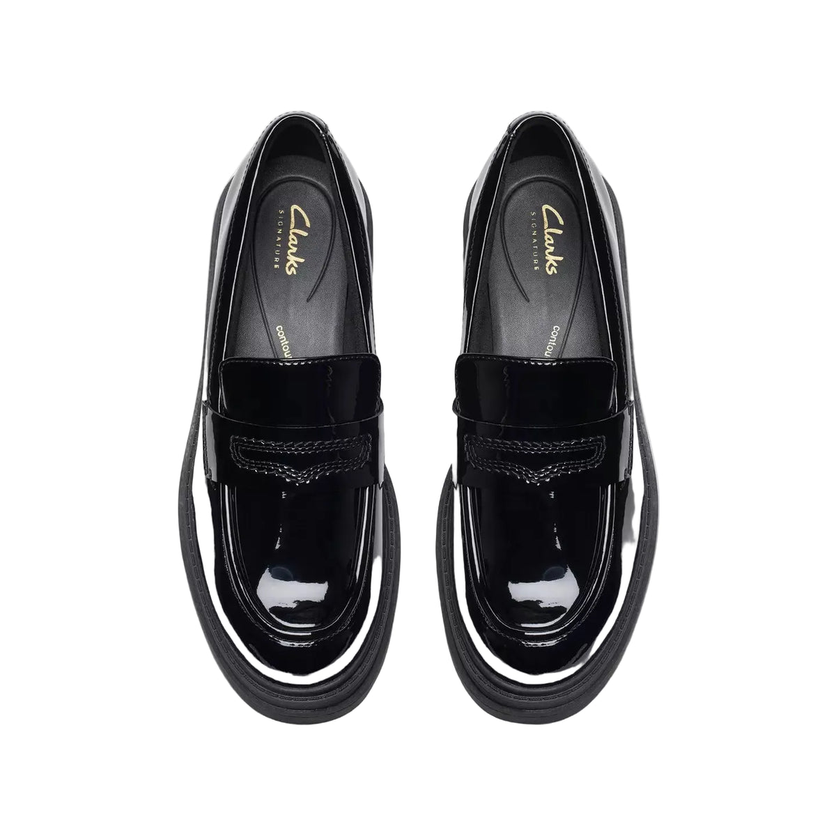 Clarks Womens Shoe Orinoco Edge Black Patent