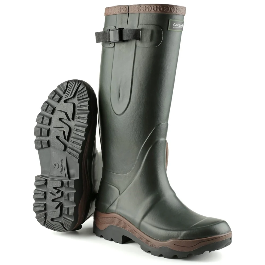 Cotswold Mens Welly Boot Compass Green