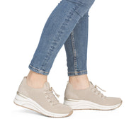 Remonte Womens Trainer D0T18-60 Beige