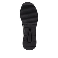 Rieker women's black lace-up trainer