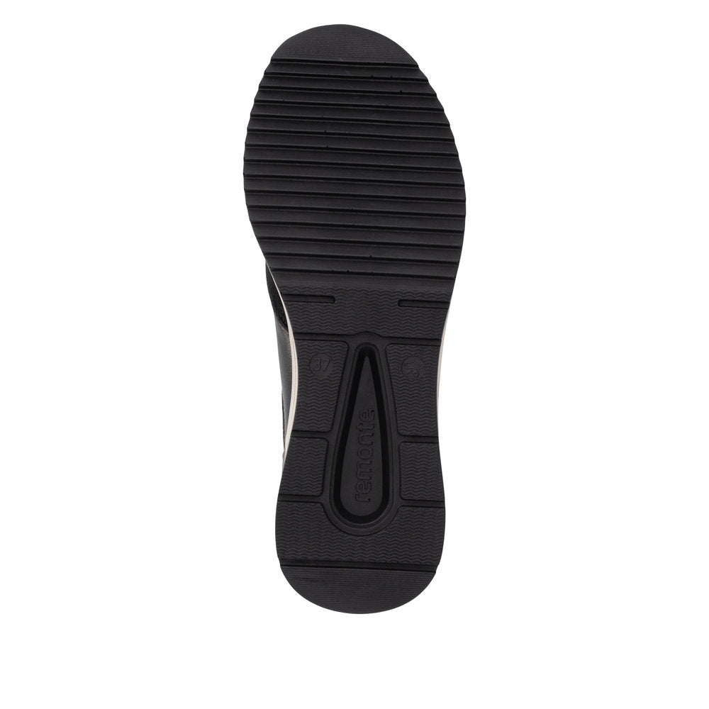 Rieker women's black lace-up trainer