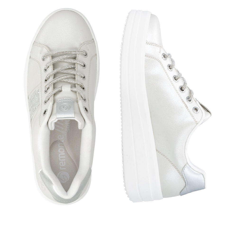 Remonte Womens Trainer D1C10-90 Silver/Platinum