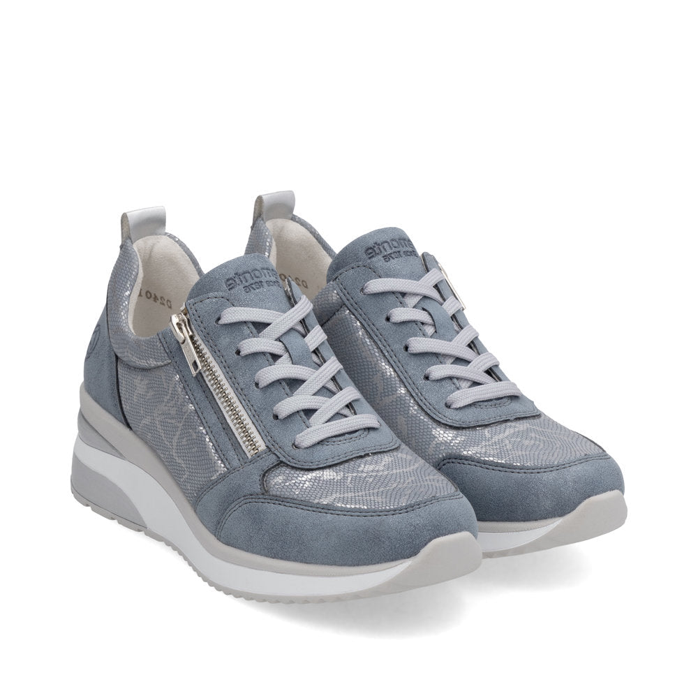 Remonte Womens Trainer D2401-11 Adria/Lightblue/Silver