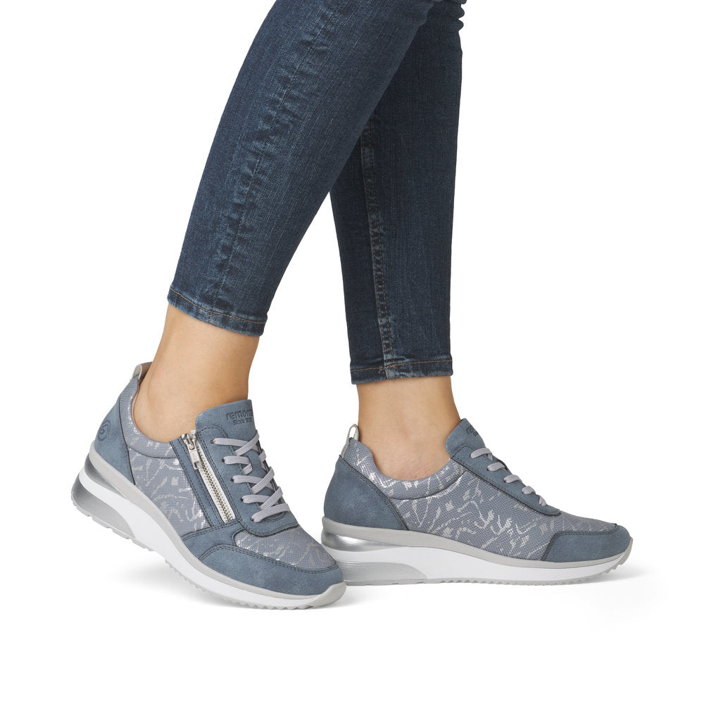 Remonte Womens Trainer D2401-11 Adria/Lightblue/Silver