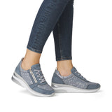 Remonte Womens Trainer D2401-11 Adria/Lightblue/Silver