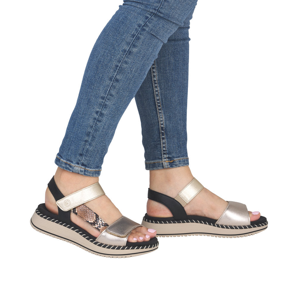 Remonte Womens Sandal D3J50-90 Metallic