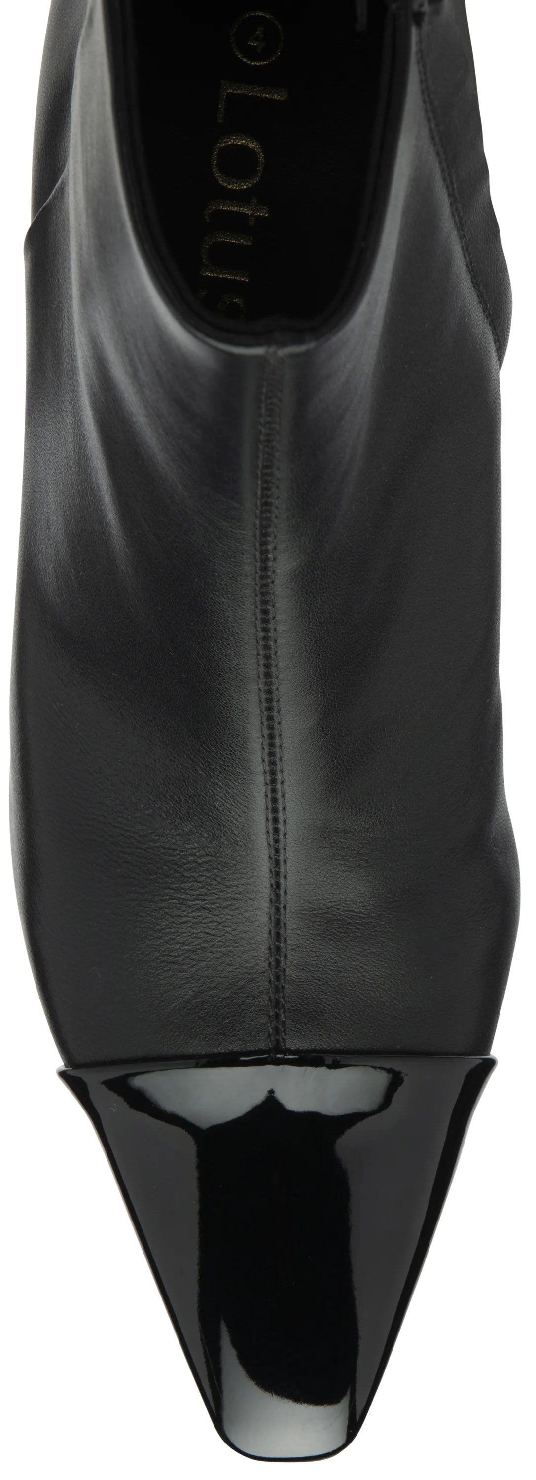 Lotus women's black leather Dani ankle boot
