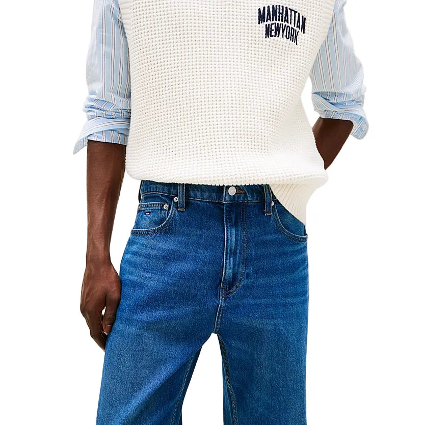 Tommy Jeans Mens Jeans Otis Regular Straight Denim Dark