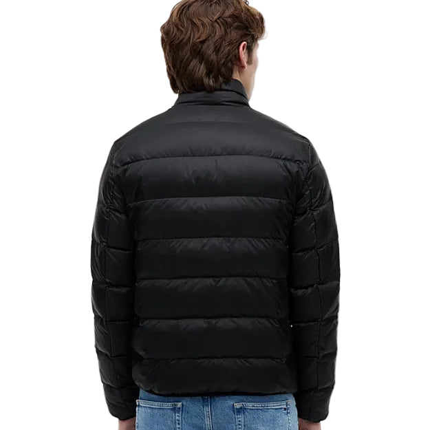 Tommy Jeans Mens Packable Lightweight Down Ripstop Relaxed Jacket Black