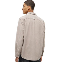 Tommy Jeans Mens Relaxed Corduroy Shirt Limestone Dust