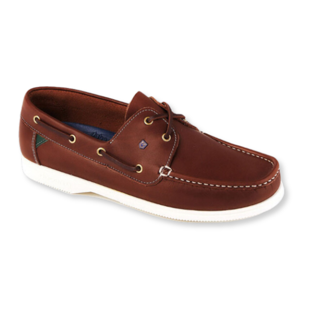 Dubarry unisex brown leather boat shoe