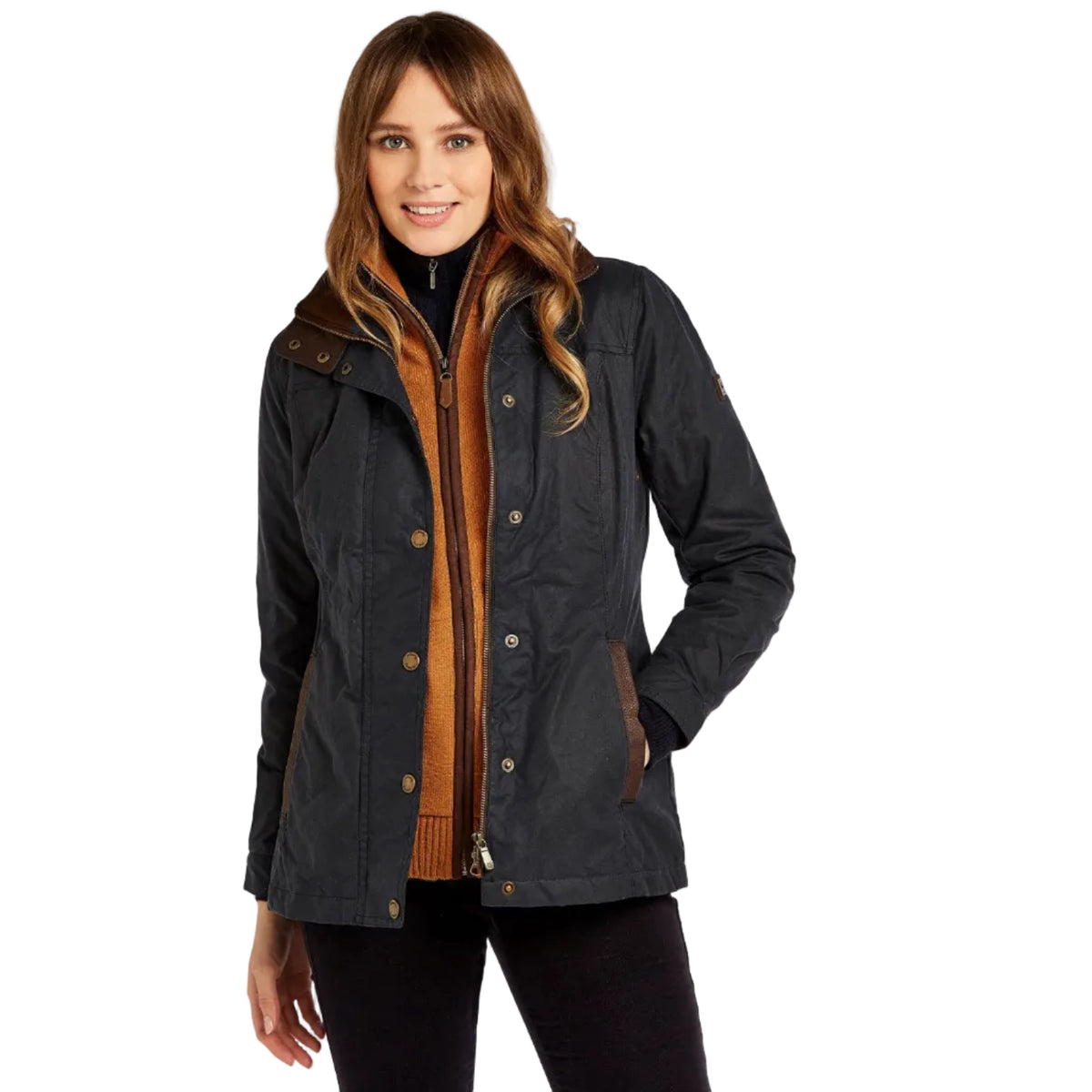 Dubarry Womens Waxed Jacket  Mountrath Navy
