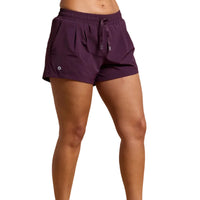 Gym+Coffee Womens Contender Shorts Grape Noir