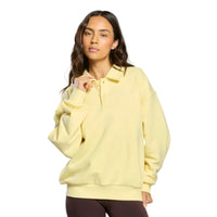 Gym+Coffee Womens Daily Collared Sweatshirt Butter Yellow