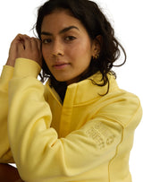 Gym+Coffee Snap Collar High Waist Sweatshirt Lemon Sorbet