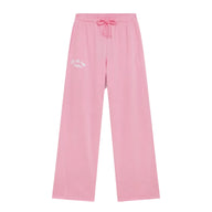 Gym+Coffee Womens Jogger Wide Leg Pink Blossom