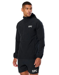 Gym+Coffee Mens Train Hooded Midlayer Black