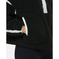 Gym+Coffee Womens Half Zip Industry Black