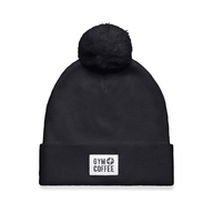 Gym+Coffee unisex Beanie Knit Bobble Black