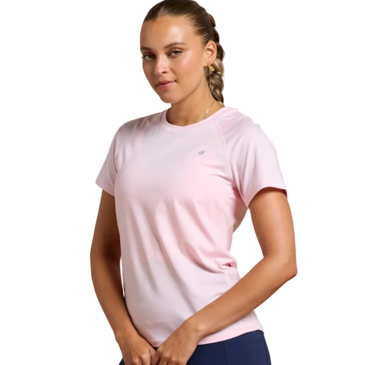 Gym+Coffee Relentless women's ballet pink performance t-shirt