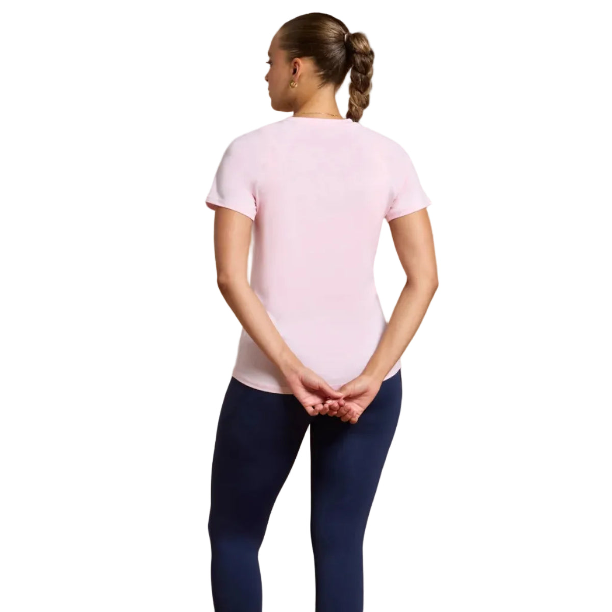 Gym+Coffee Relentless women's ballet pink performance t-shirt