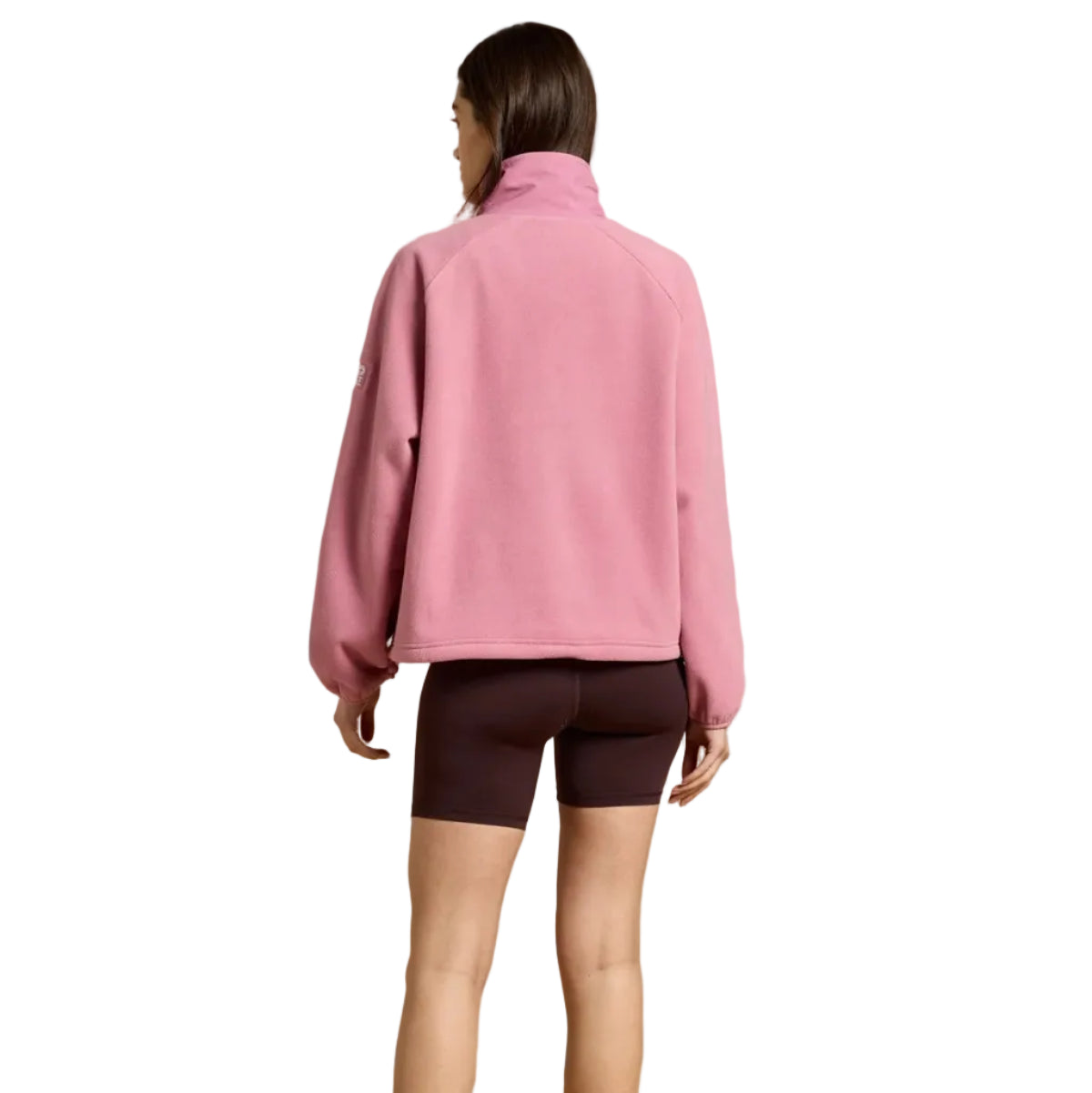Gym+Coffee women's Snap polar fleece in pink velvet
