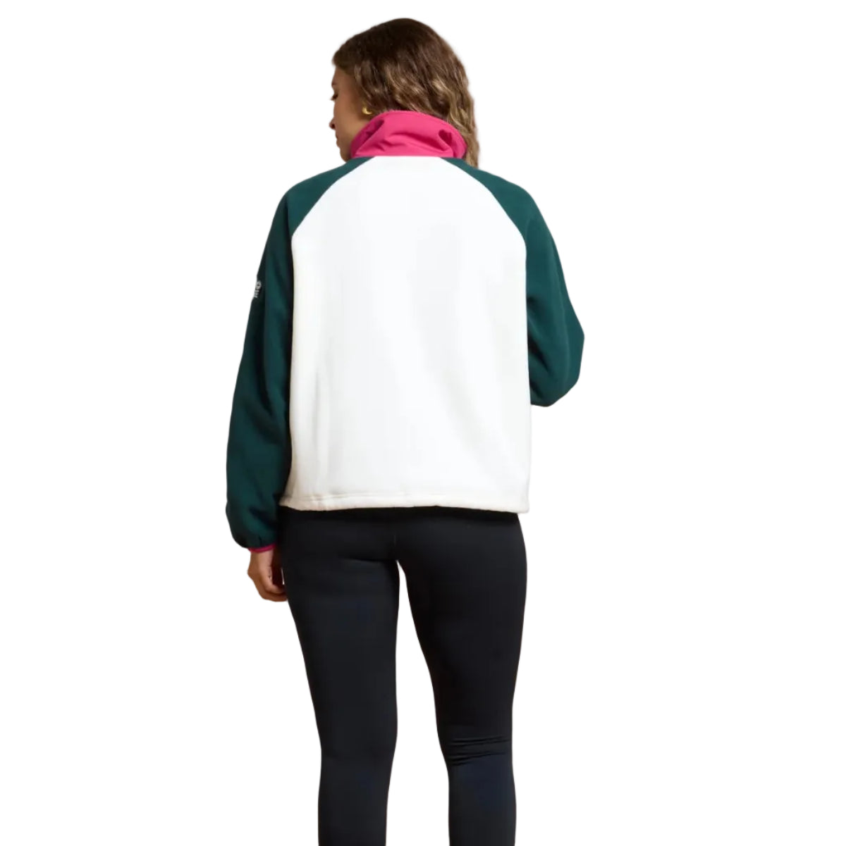 Gym+Coffee women's Snap polar fleece in moss green