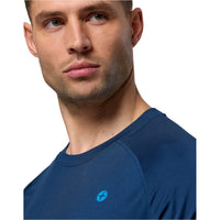 Gym+Coffee men's petrol blue Relentless training t-shirt