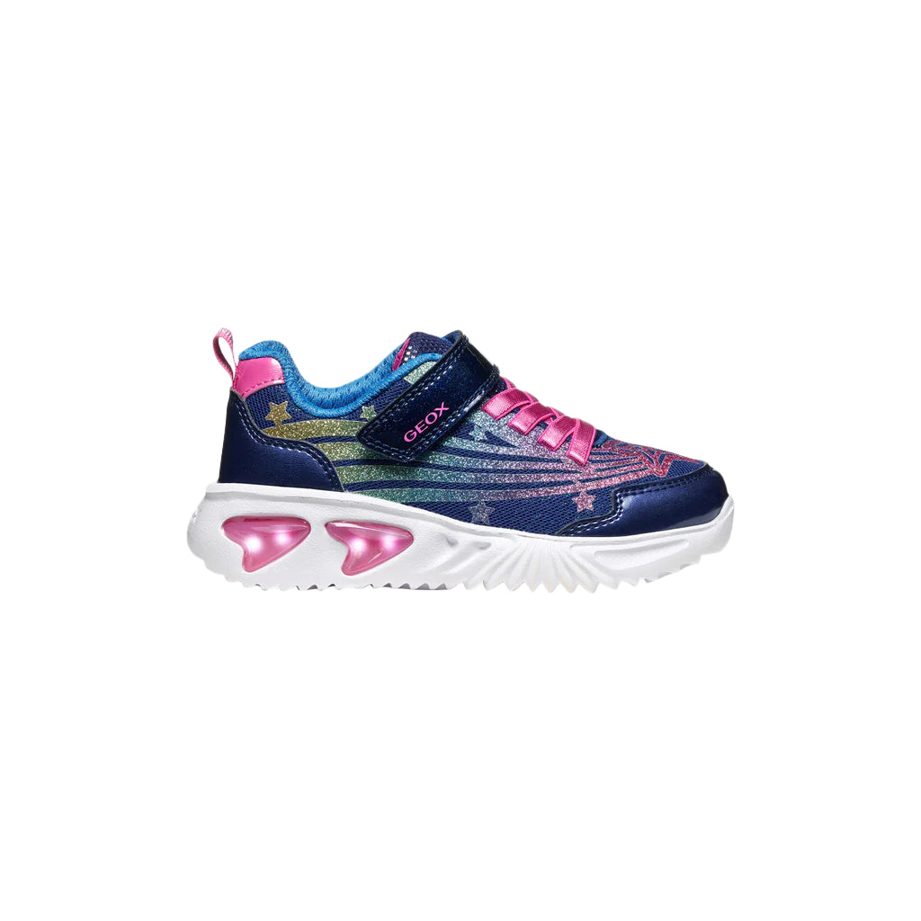 Geox Girls Trainer Assister J Blue/Multicolour