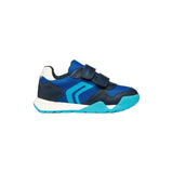 Geox boys' navy mesh trainer with velcro