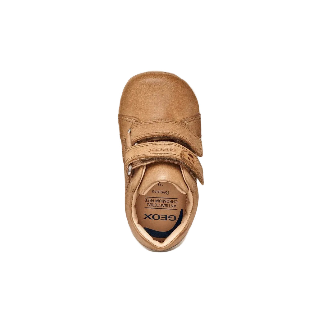 Geox boys' leather shoe with velcro
