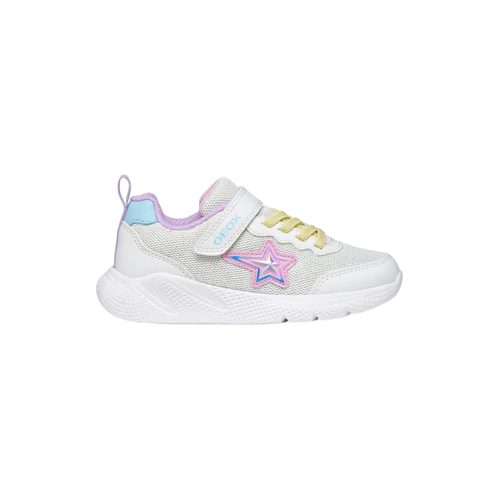 Geox Girls Trainer Sprintye White/Multicolour