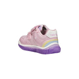 Geox girls' pink rubber trainer