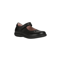 Geox Girls School Shoe Naimara J Black Leather