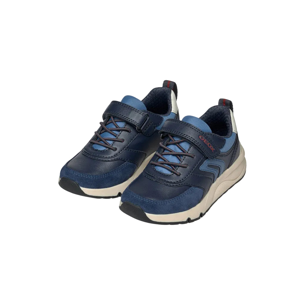 Geox Boys Trainer J Rooner J46H0D Navyy/Dark Red