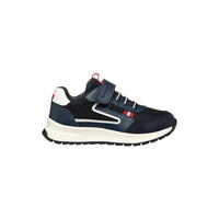 Geox boys' navy and red mesh trainer with velcro