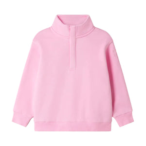 Gym+Coffee Kids Snap Collar Sierra Sweatshirt Pink Blossom