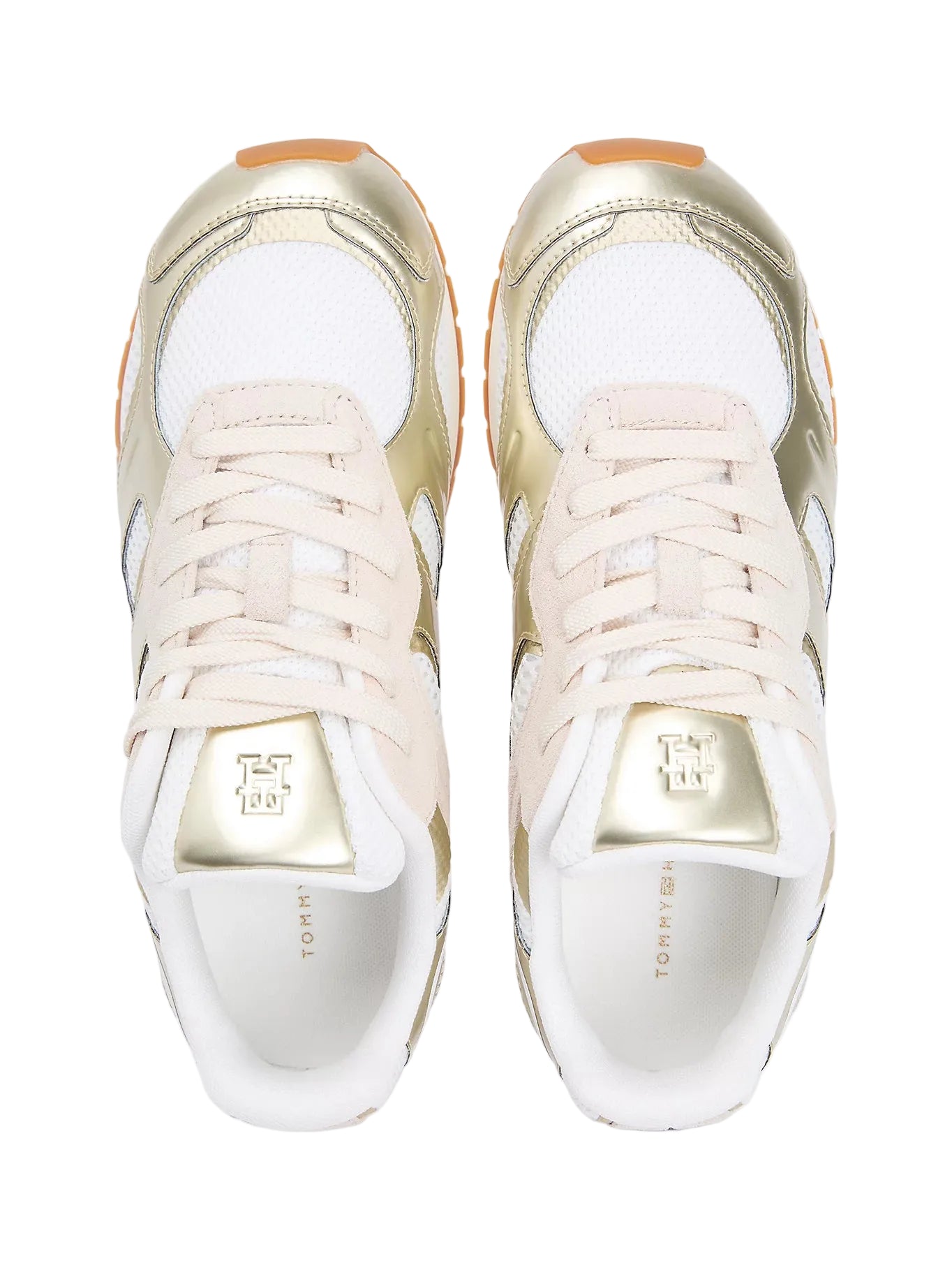 Tommy Hilfiger Womens Trainer FW09191 Gold
