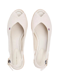Tommy Hilfiger women's beige canvas sandal with buckle