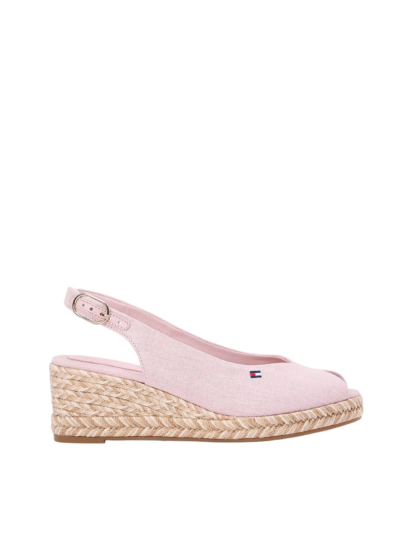 Tommy Hilfiger Womens Espadrille Wedge Slingback Foggy Pink