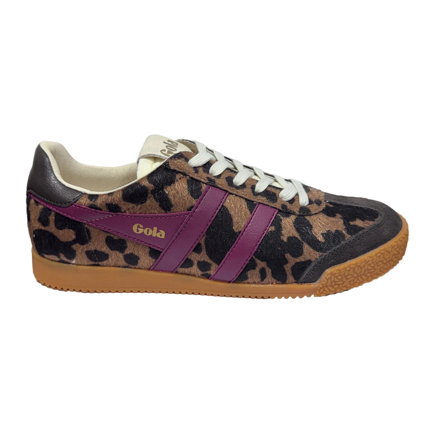 Gola Womens Trainer Elan Savanna Tan Cow/Cerise/Mocha