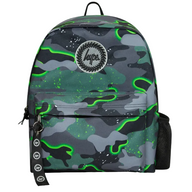 Hype Green Glow Camo Badge Backpack