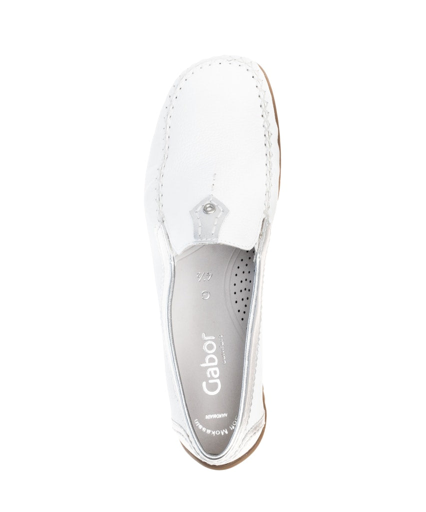 Gabor Womens Shoe 86.090.50 Weiss/Silber
