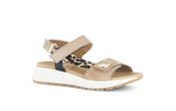 Gabor women's sand suede sandal with touch-fastening strap