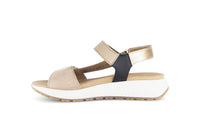 Gabor women's sand suede sandal with touch-fastening strap