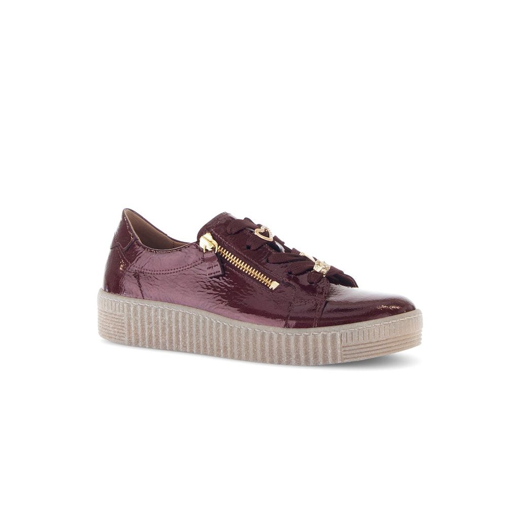 Gabor Womens Trainer 73.339.95 Bordo/Gold