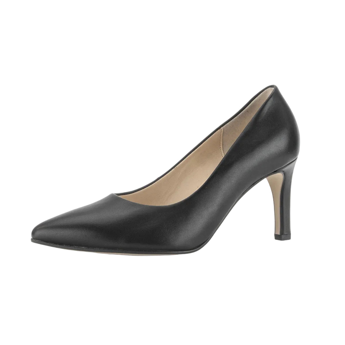Gabor women's black pointed toe court shoes