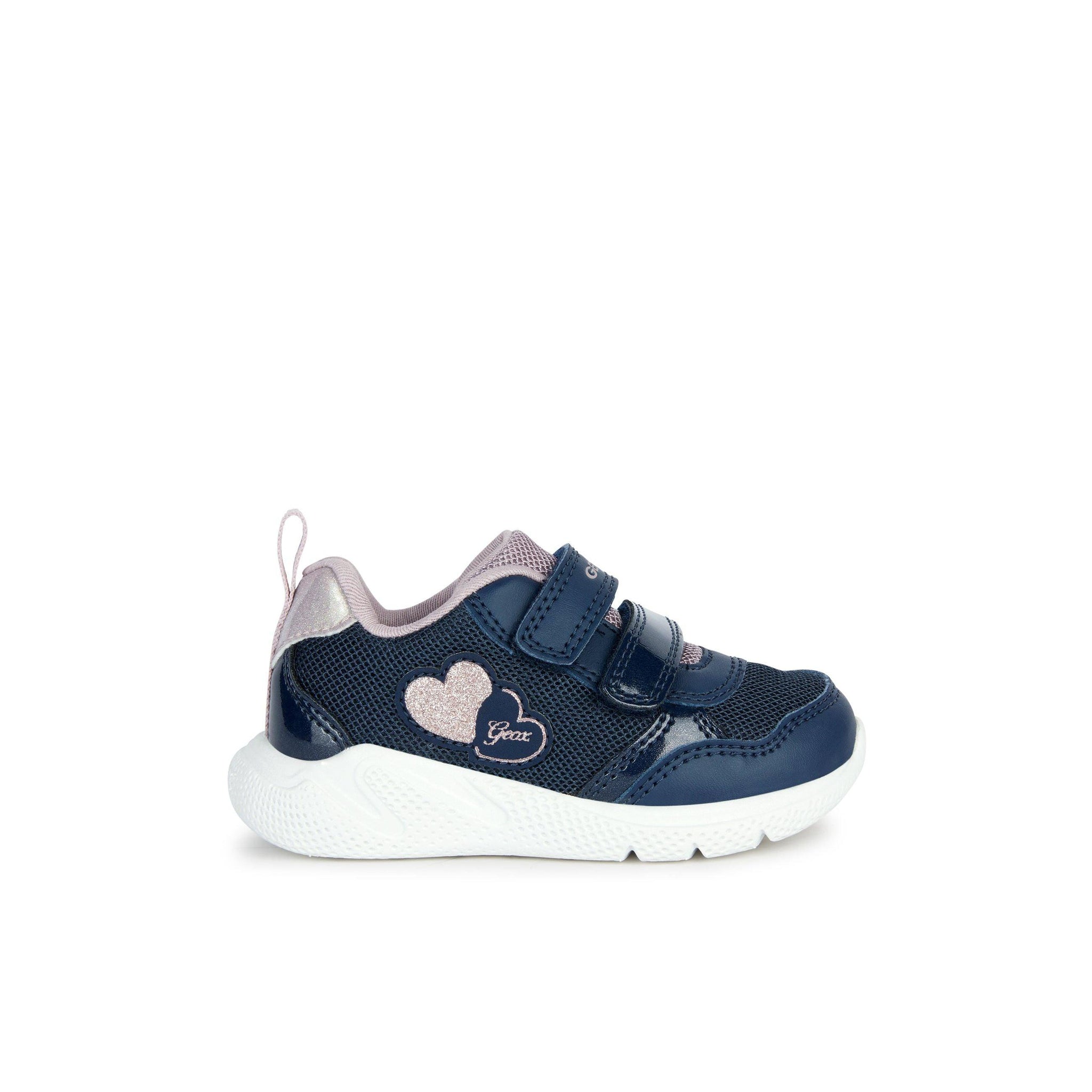 Geox Girls Trainer Spaceclub Wish Light Up Navy/Lavender