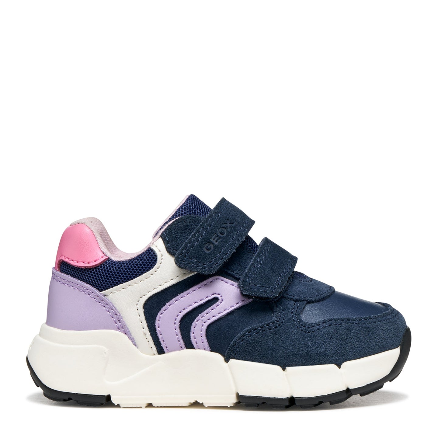 Geox Girls Trainer Flexyper Mini Baby Girl Navy/Lilac